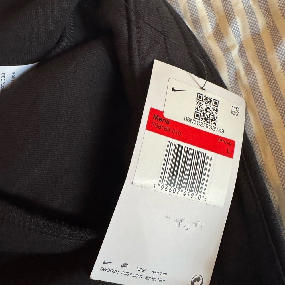 Nike loose fit straight leg stacked length joggers/track pants - Picture 5 of 11